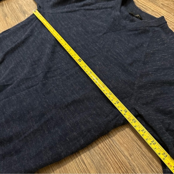 Banana Republic Dark Blue Organic Cotton Sweater Medium Casual - Picture 9 of 11